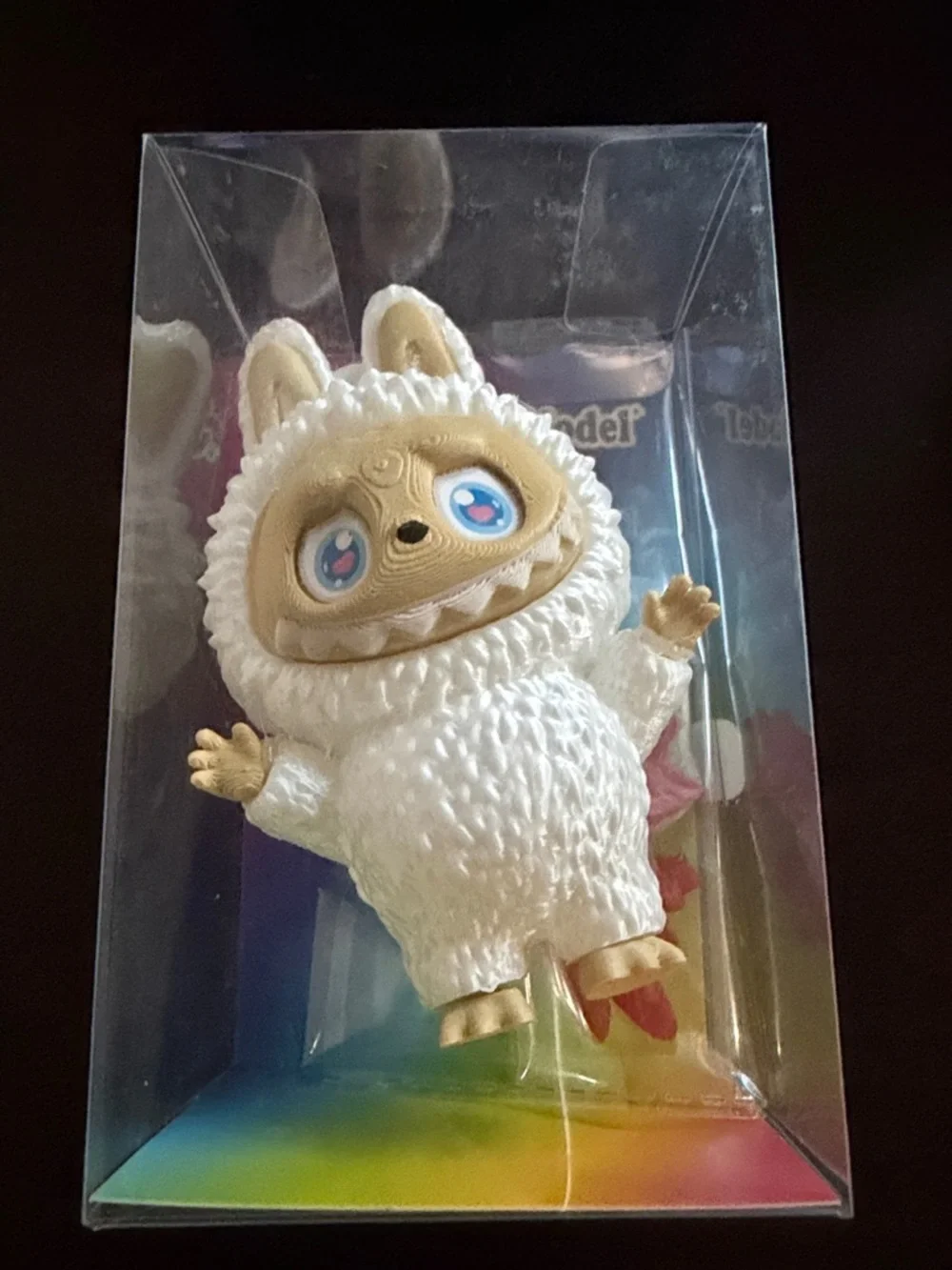 White La Bubu 3D printed model Monster Doll Plush-Style Collectible